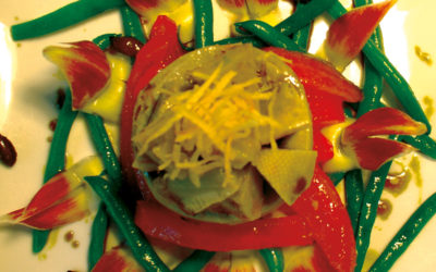 Artischocken-/Paradeisersalat mit Kürbiskernöl
